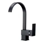 Flat Kitchen Faucet Solid Brass tag1