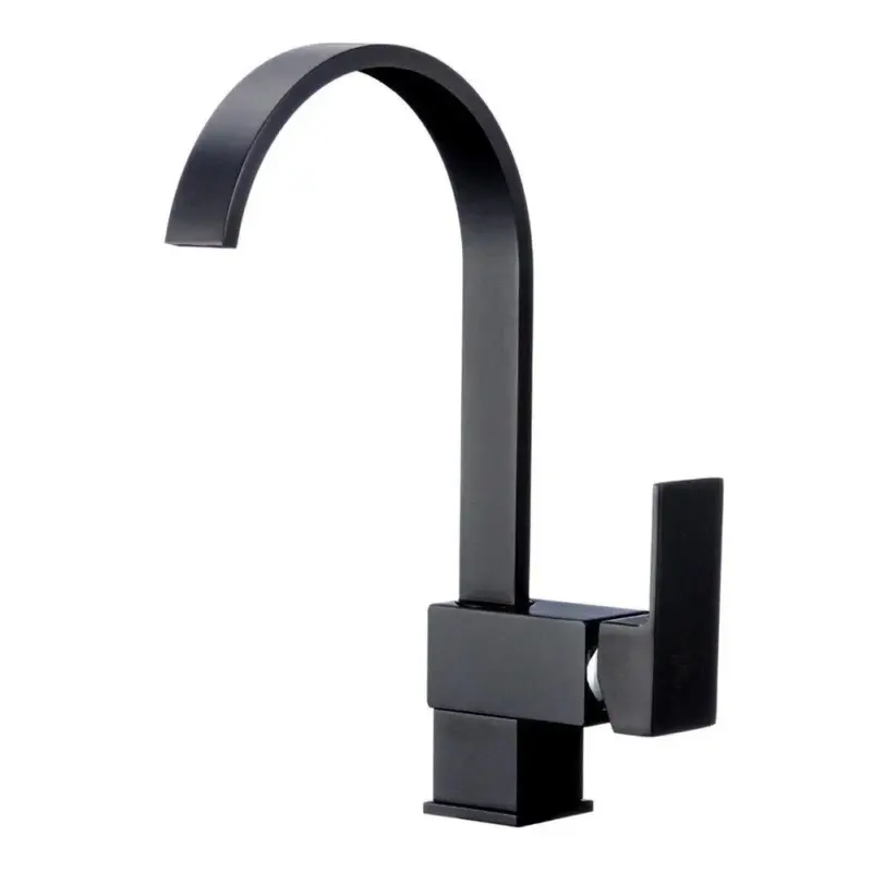 Flat Kitchen Tap Made of heavy solid brass tag1