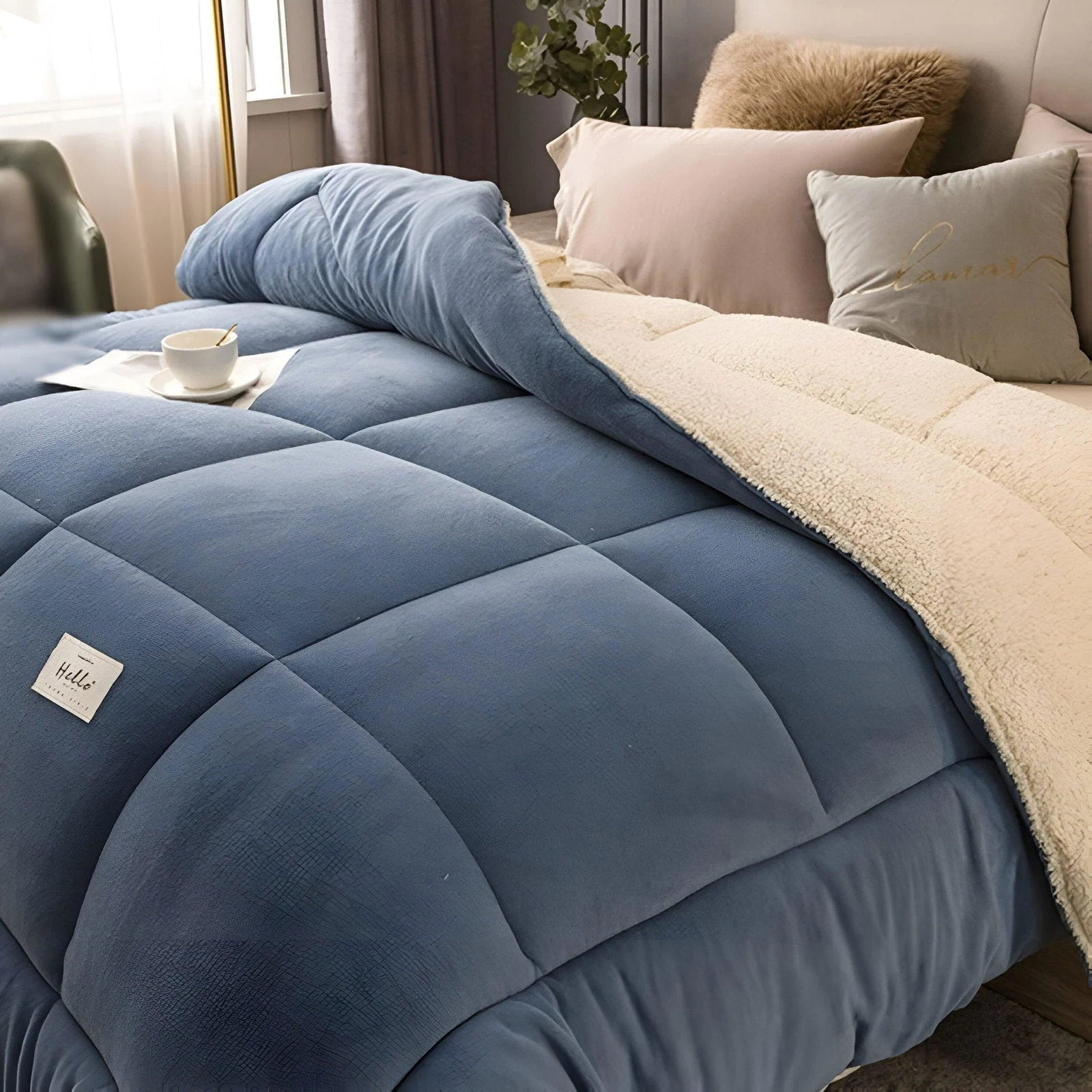 FleeceComforter - Fluffy reusable bedding for ultimate luxury and coziness in bed -  - #tag1#