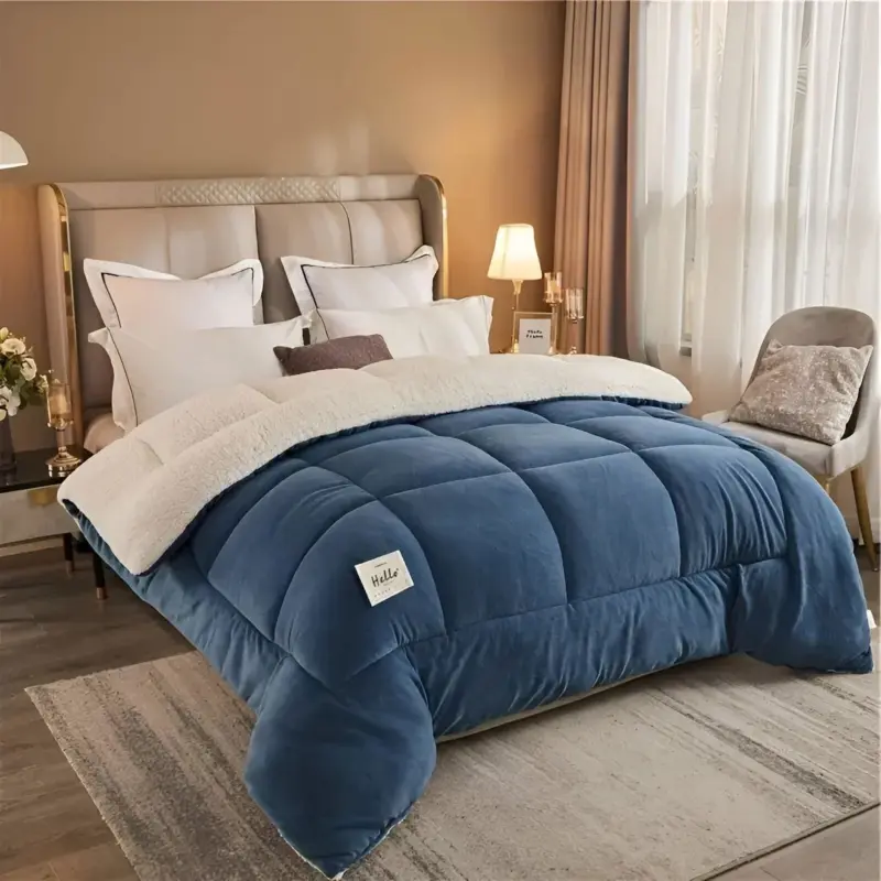 FleeceComforter Fluffy reusable bedding for ultimate luxury and coziness in bed tag1