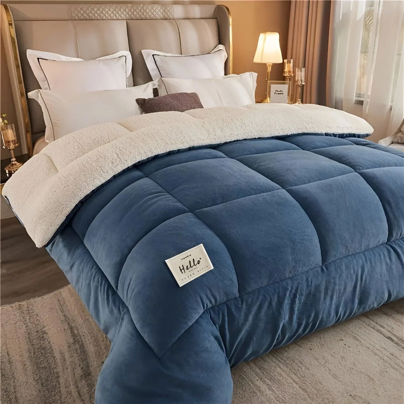 FleeceComforter - Fluffy reusable bedding for ultimate luxury and coziness in bed -  - #tag1#