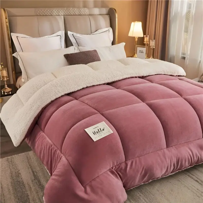 FleeceComforter Fluffy reusable bedding for ultimate luxury and coziness in bed tag1