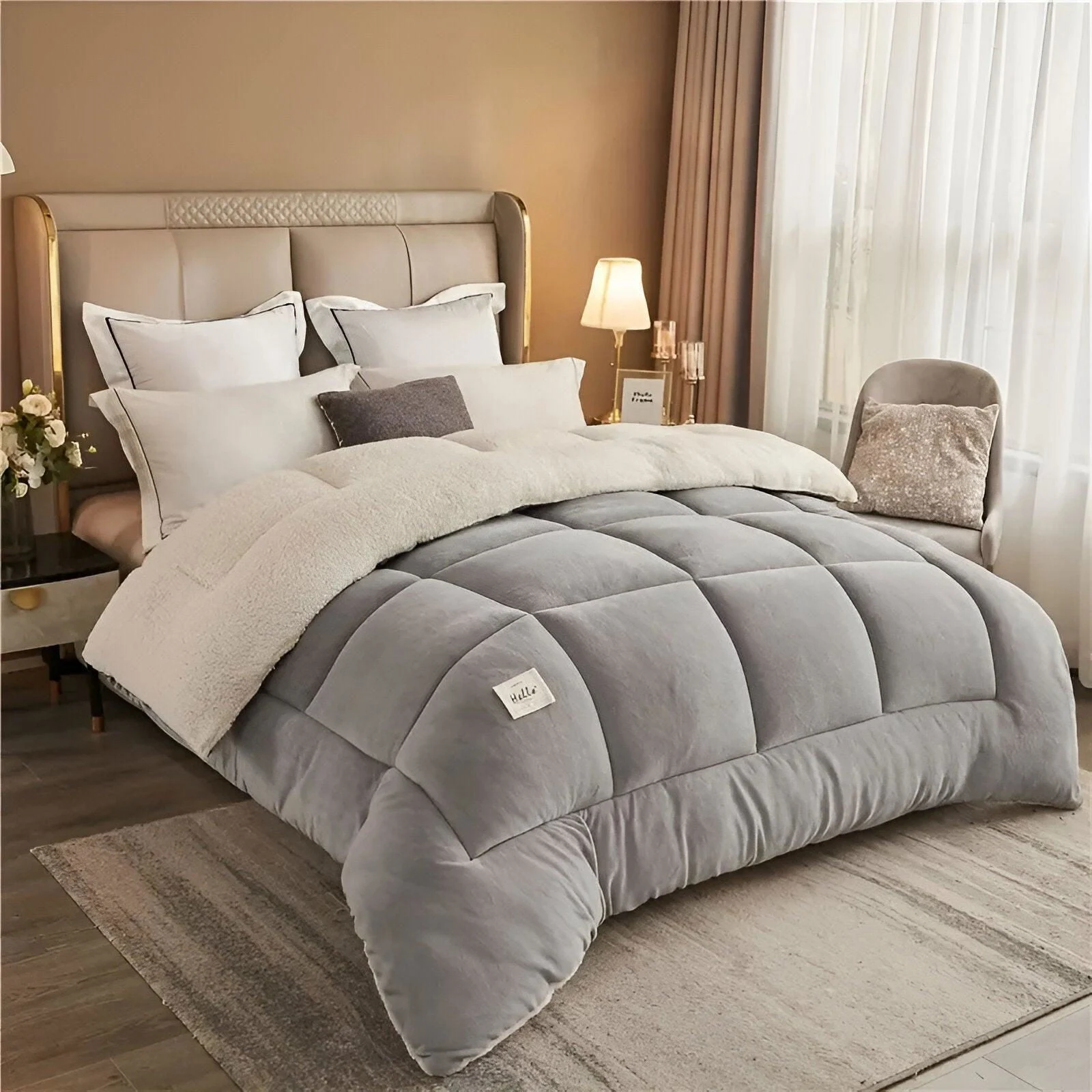 FleeceComforter - Fluffy reusable bedding for ultimate luxury and coziness in bed -  - #tag1#