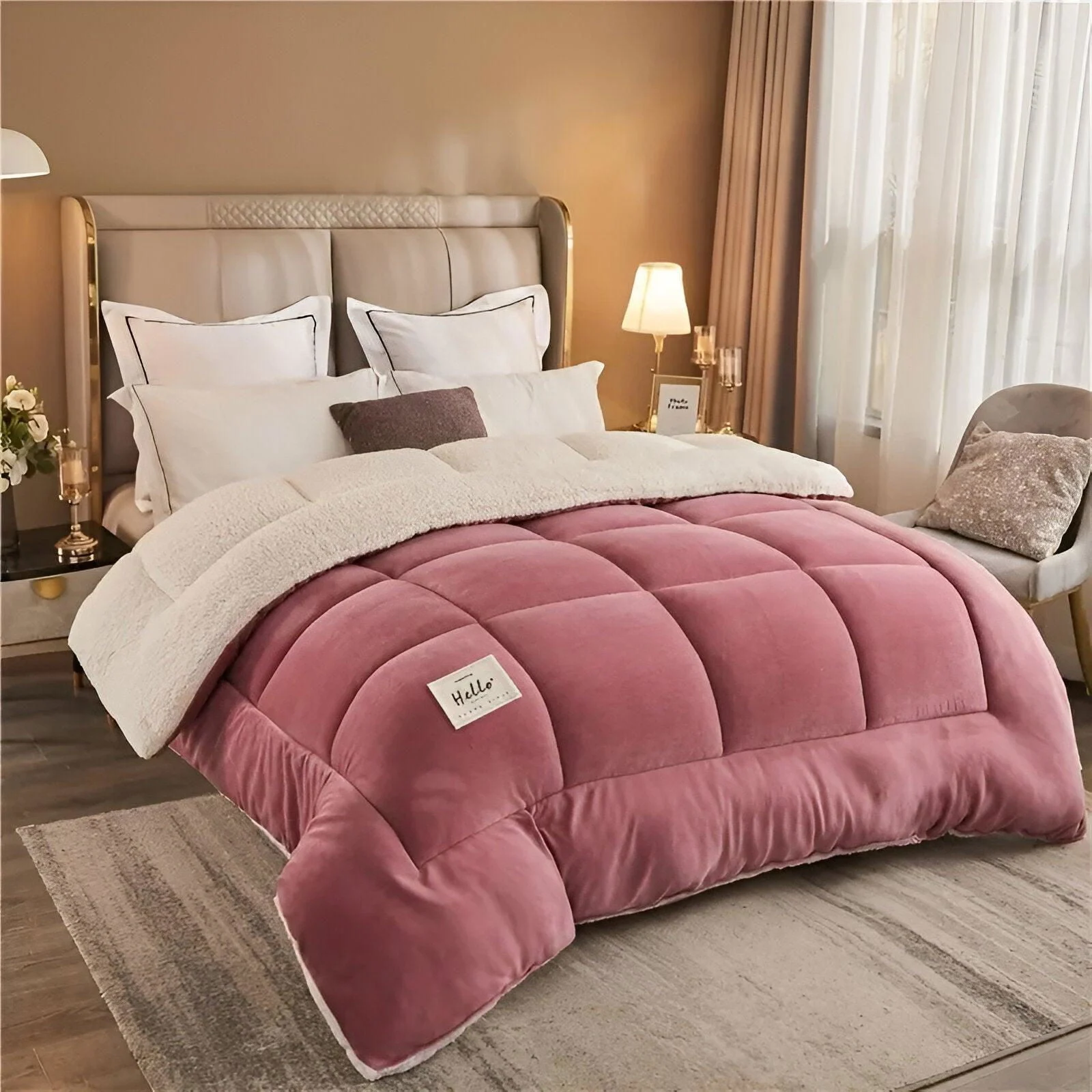 FleeceComforter - Fluffy reusable bedding for ultimate luxury and coziness in bed -  - #tag1#