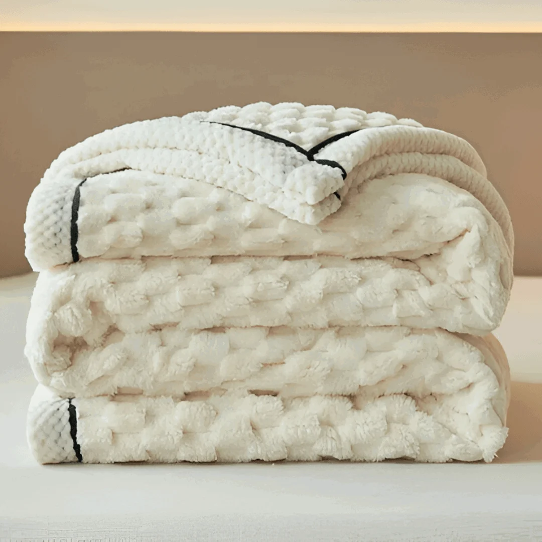 FleeceDream Premium Plush Fleece Blanket - warm and comfortable for couch, bed, and travel -  - #tag1#