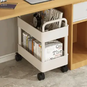 FlexShelf - 2-tier book cart - Multifunctional book cart - Mobile book shelf