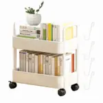 FlexShelf 2 tier book cart Multifunctional book cart Mobile book shelf tag1