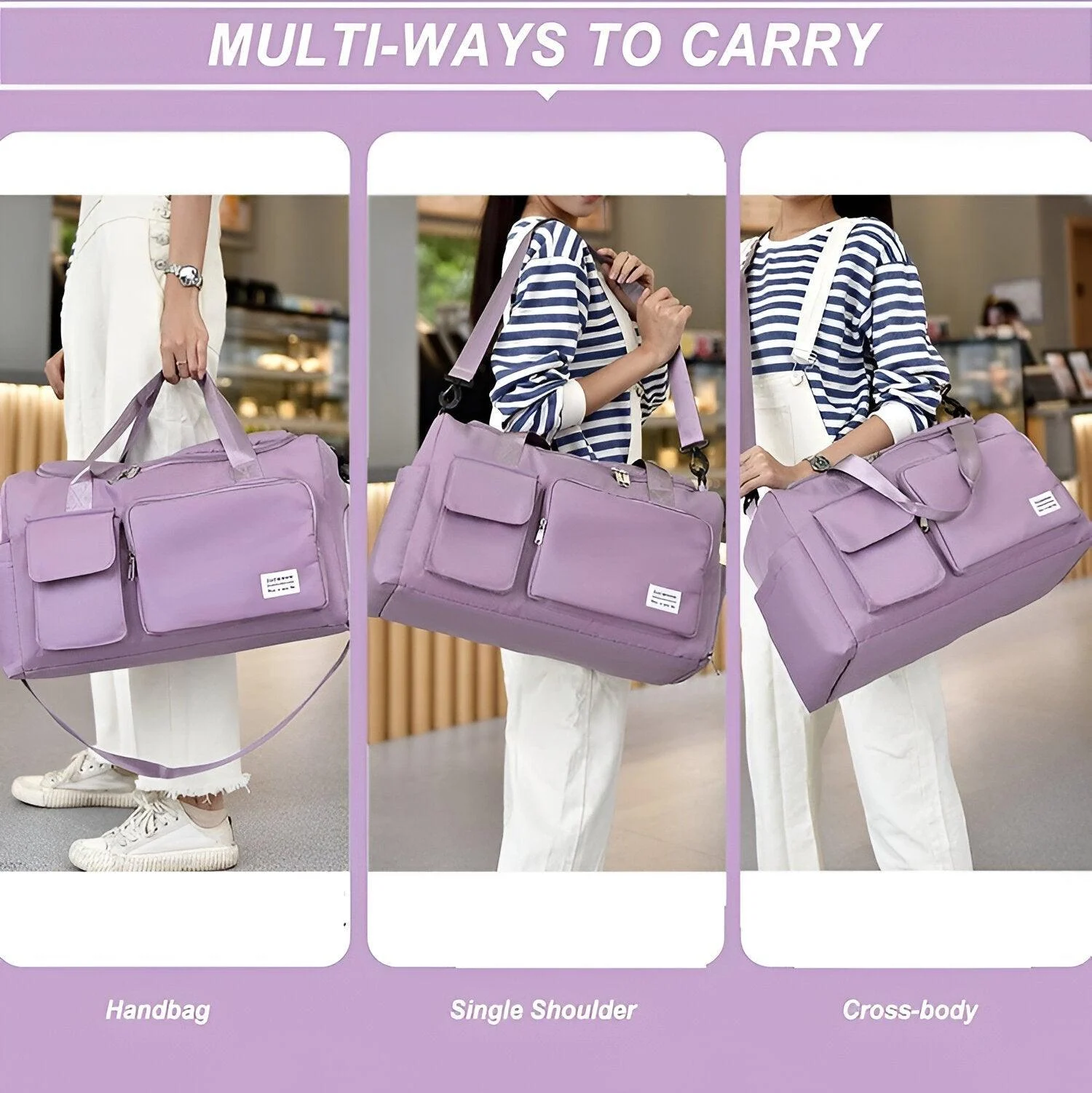 Flex and Chic Travel Bag - Weekender Duffle Bag - Travel Bag for Women -  - #tag1#