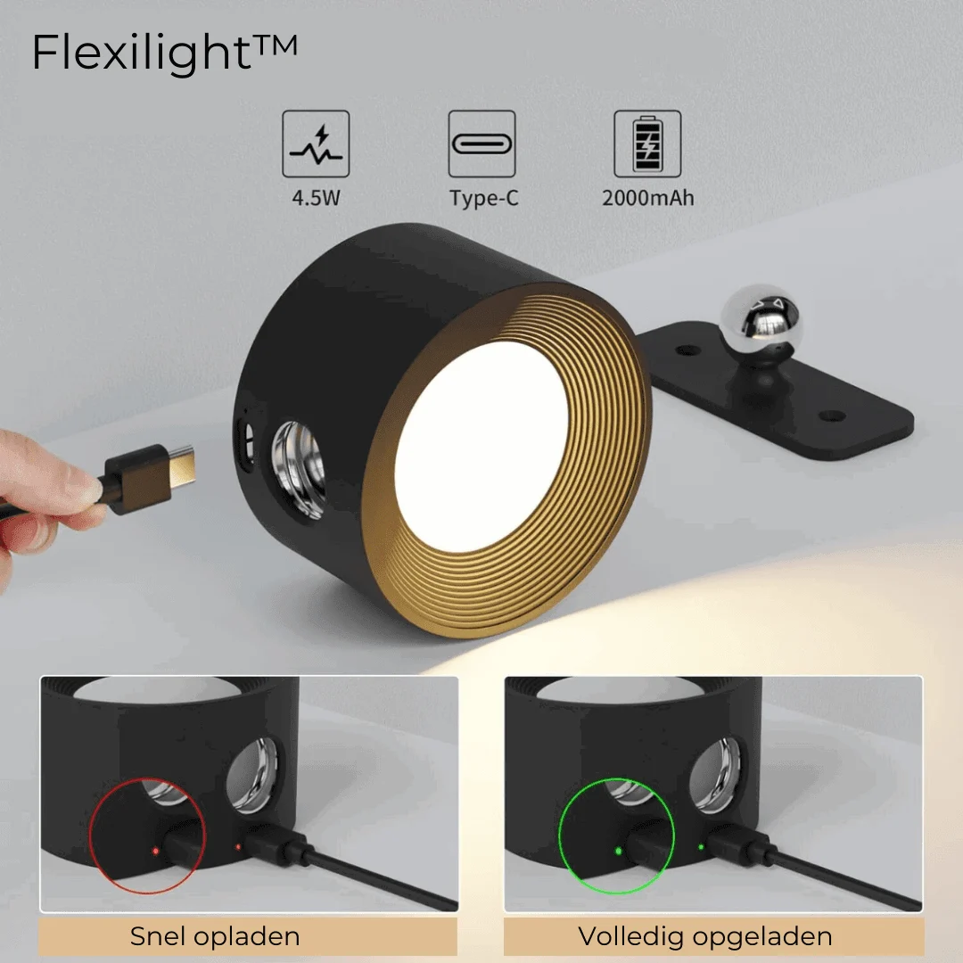FlexiBeam - Wireless rechargeable 360° wall lamp -  - #tag1#