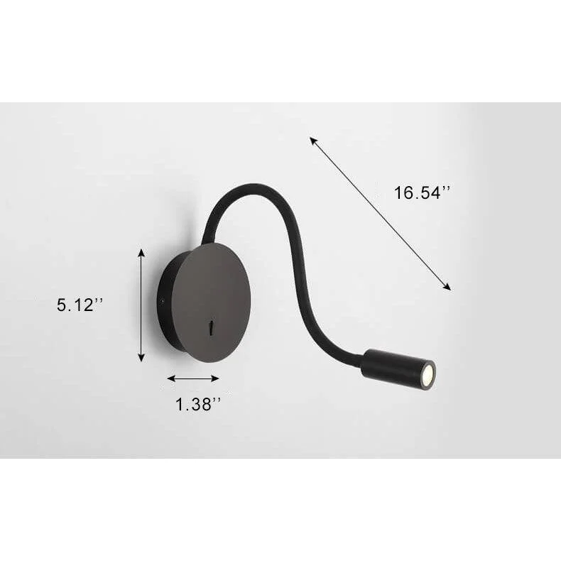 FlexiGlow - Modern LED wall lamp with 360-degree adjustable light -  - #tag1#