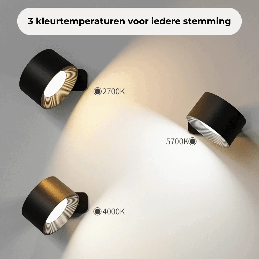 FlexiGlow – Wireless Rechargeable 360° Wall Lamp for Flexible Lighting -  - #tag1#
