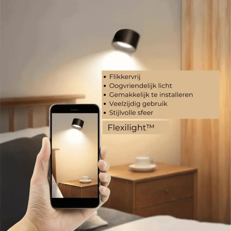 FlexiGlow Wireless Rechargeable 360 Wall Lamp for Flexible Lighting tag1