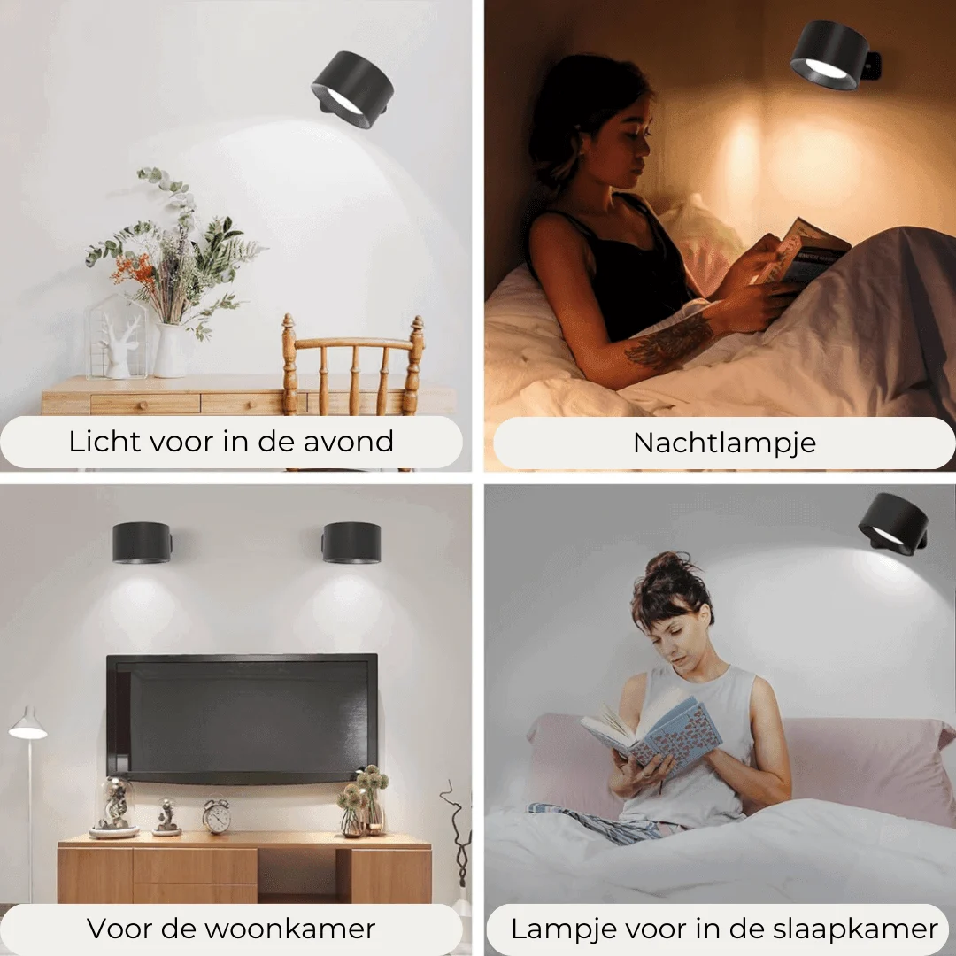 FlexiLamp - Wireless rechargeable 360° wall lamp -  - #tag1#