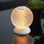 FlexiLuxe Modern wireless crystal table lamp tag1