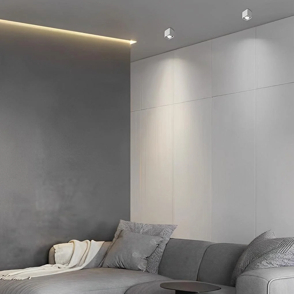 FlexiSquare - Dimmable LED Ceiling Grid Light with Adjustable Square Lamp Head -  - #tag1#