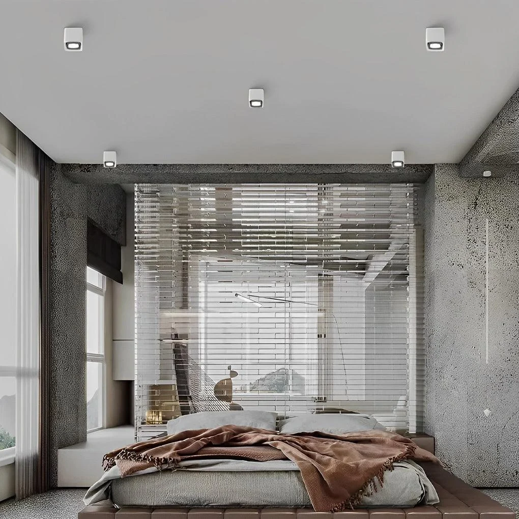 FlexiSquare - Dimmable LED Ceiling Grid Light with Adjustable Square Lamp Head -  - #tag1#