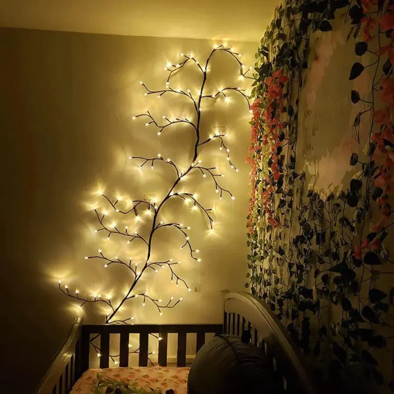 Flexible DIY Willow Vine Branch Light