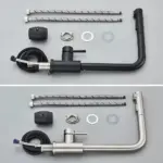Flexible Deck Kitchen Sink Faucet Stainless Steel Hot and Cold Water Mixer tag1