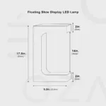 Floating Shoe Display LED Light tag1