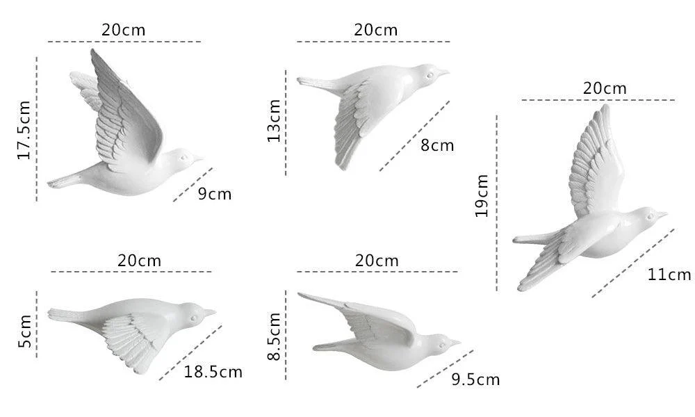 Flock of Birds Wall Decor -  - #tag1#