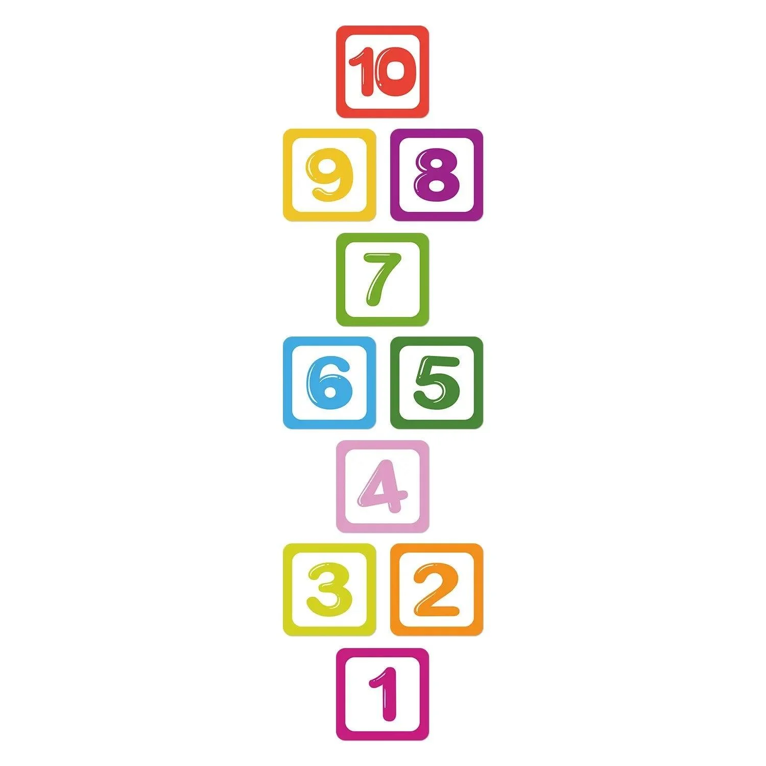 Floor stickers - Grid game - Number Cartoon - Waterproof -  - #tag1#