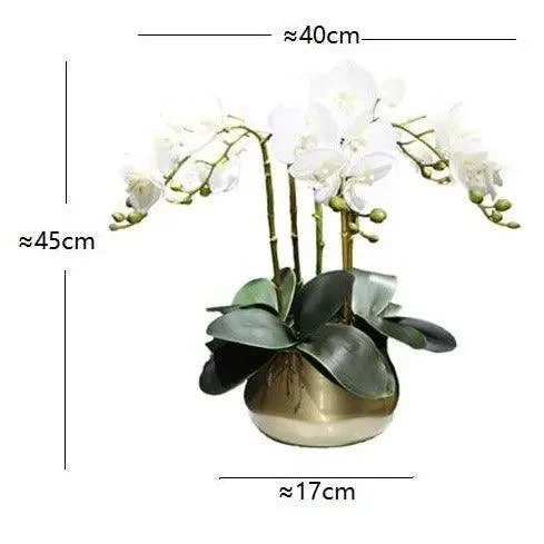 Flora Faux Orchid with Vase -