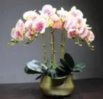 Flora Faux Orchid with Vase