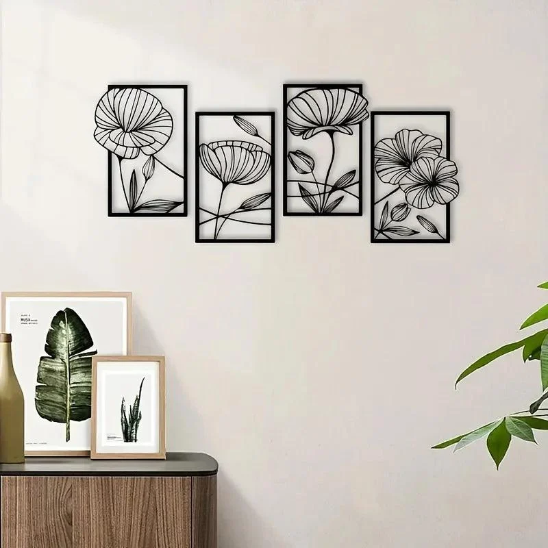 Floral Butterfly Metal Wall Hanging -  - #tag1#