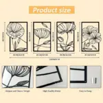 Floral Butterfly Metal Wall Hanging tag1