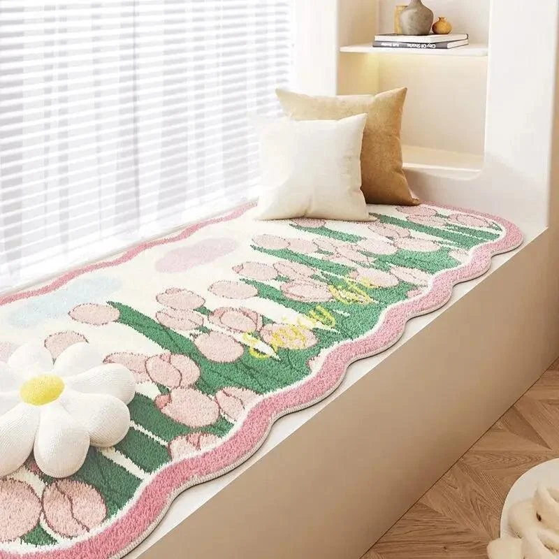Floral Cashmere Dirt Resistant Rug -  - #tag1#