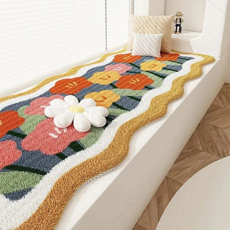Floral Cashmere Dirt Resistant Rug -  - #tag1#