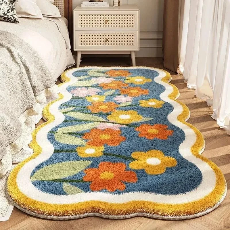 Floral Cashmere Dirt Resistant Rug -  - #tag1#