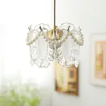 Floral Glass Pendant Lamp
