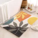 Floral Non Slip Bathmat tag1