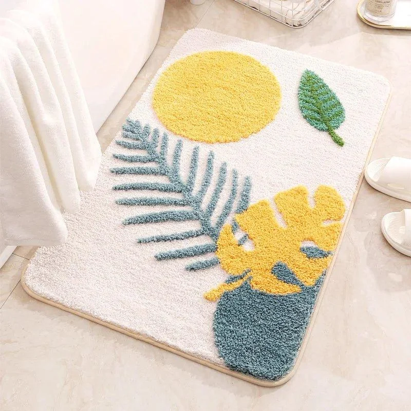 Floral Non Slip Bathmat -  - #tag1#