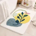 Floral Non Slip Bathmat tag1