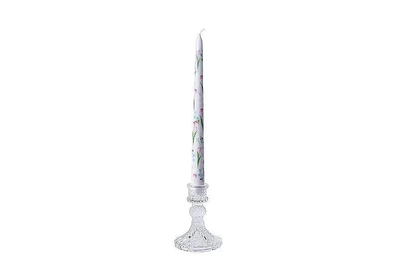 Floral Patterned Tapered Scented Candle -  - #tag1#