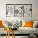 Floral Single Line Wall Art tag1