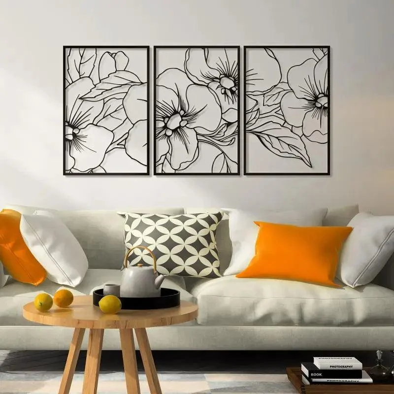 Floral Single Line Wall Art -  - #tag1#