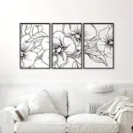 Floral Single Line Wall Art tag1