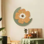 Floral Trending Wall Decoration Porcelain Clock 12 Inches