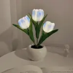 Flower shaped LED Tulip Lamp Night Simulation Mood Lighting For Living Room Decoration tag1