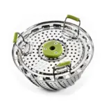 Flower shaped Steel Folding Steamer tag1