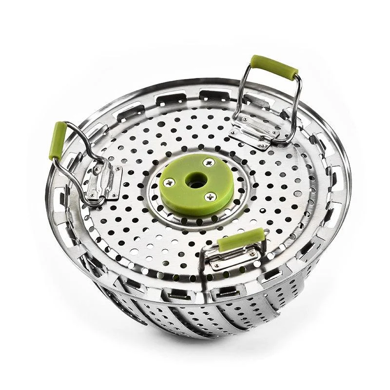 Flower-shaped Steel Folding Steamer -  - #tag1#