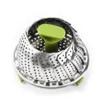 Flower shaped Steel Folding Steamer tag1