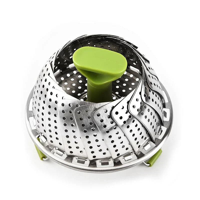 Flower-shaped Steel Folding Steamer -  - #tag1#