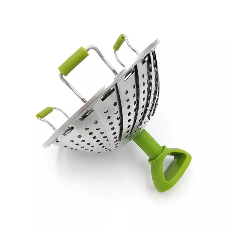 Flower-shaped Steel Folding Steamer -  - #tag1#