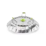 Flower shaped Steel Folding Steamer tag1