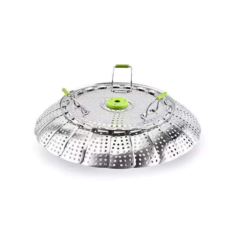 Flower-shaped Steel Folding Steamer -  - #tag1#