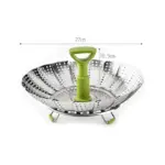 Flower shaped Steel Folding Steamer tag1
